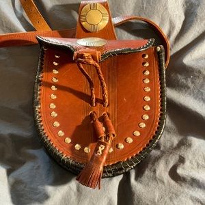 Leather crossbody